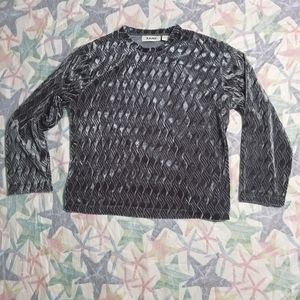 Zanz Silk Blend Velvet Top size Small